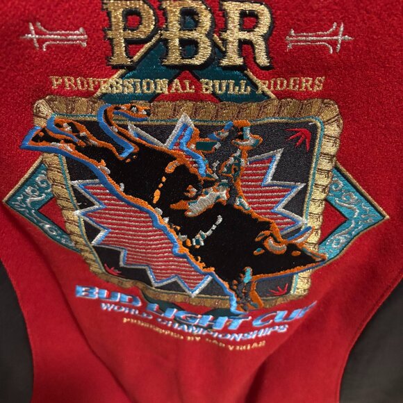 Vintage Professional Bull Riders Bud Light Cup Jacket - Picture 1 of 6